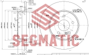 SBD30093164 SEGMATIC Диск торм. зад. для Mercedes-Benz E-class (95-), D=290mm*10*5 Задний
