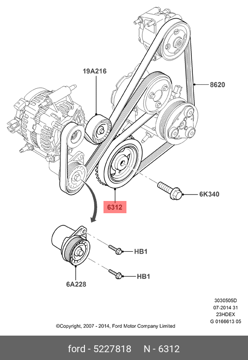 #1 Латаем Макса. Замена приводных ремней и ролика натяжителя - Ford C-Max I, 1,8