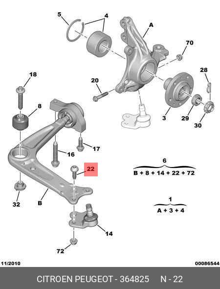 364825 PEUGEOT-CITROEN Болт rlx