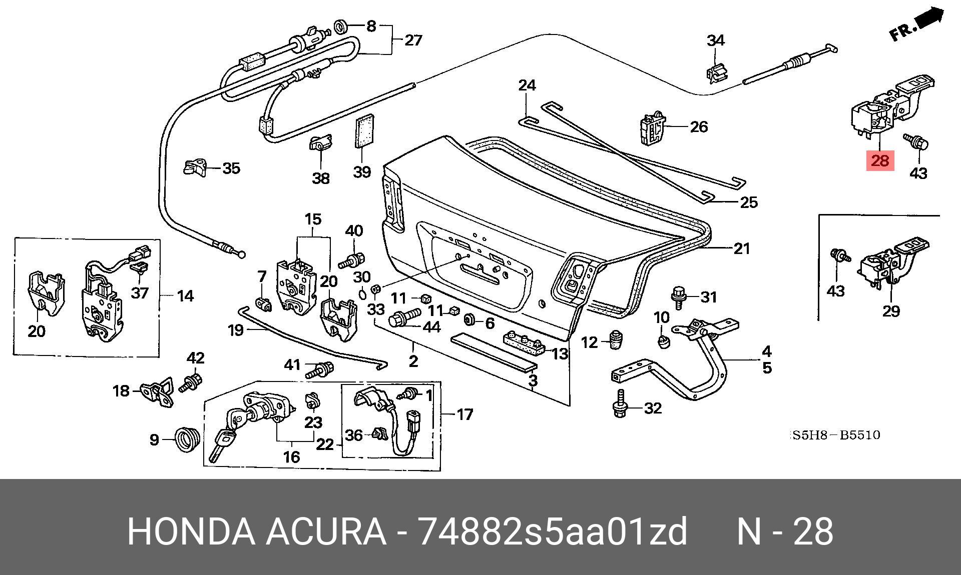 74882S5AA01ZD HONDA -