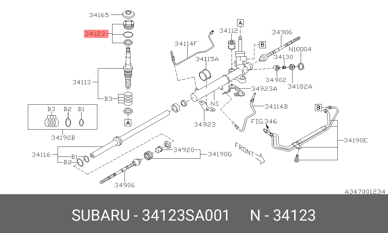 34123SA001 SUBARU 