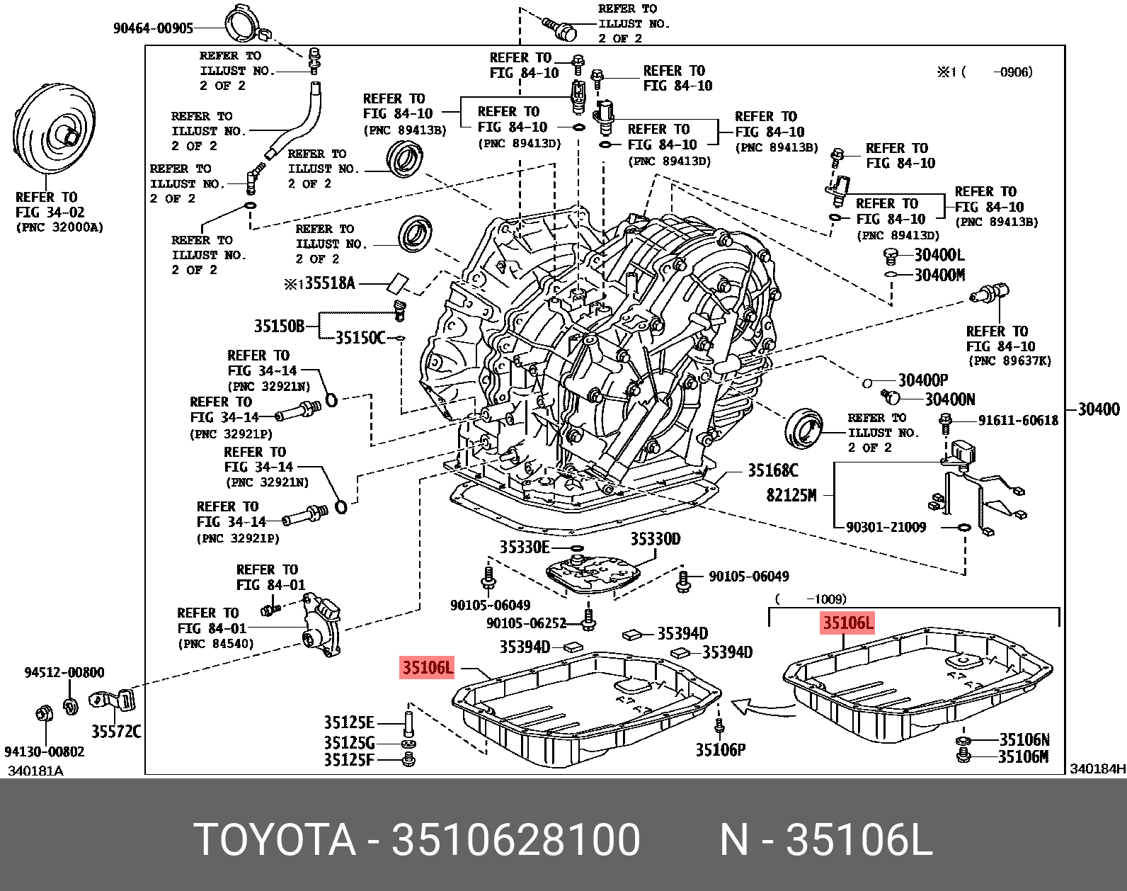 3510628100 TOYOTA PAN SUB-ASSY, TRANSAXLE OIL(CVT)