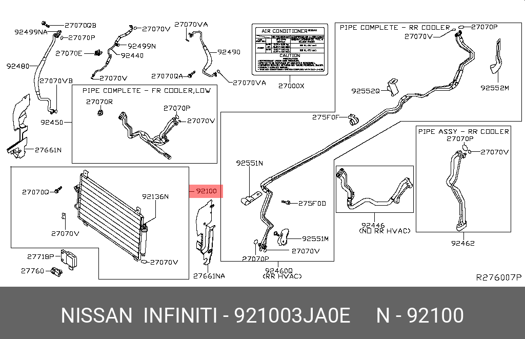 921003JA0E NISSAN РАДИАТОР КОНДИЦИОНЕРА