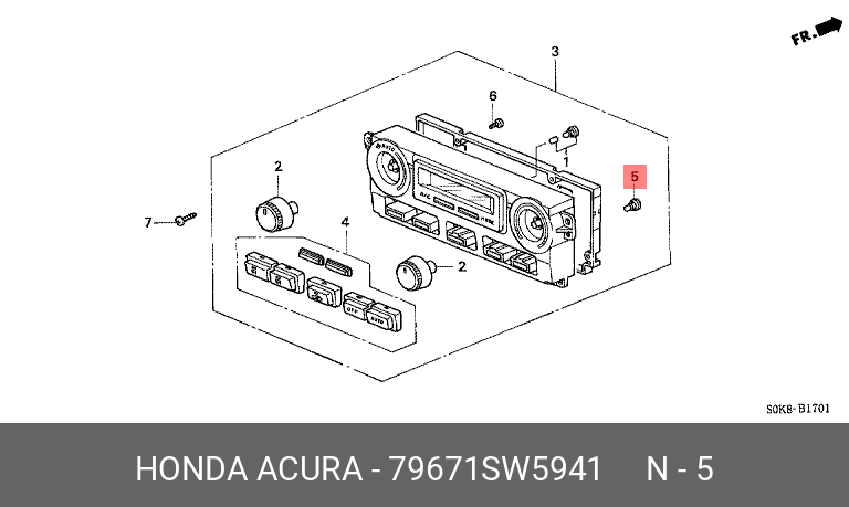 79671SW5941 HONDA -