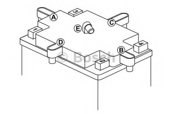 0092M60220 BOSCH Стартерная аккумуляторная батарея