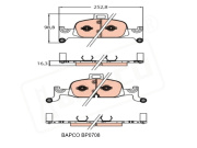 BP0708 BAPCO Колодки тормозные дисковые передние