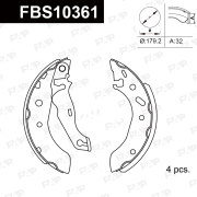 FBS10361 FAP Колодки тормозные барабанные