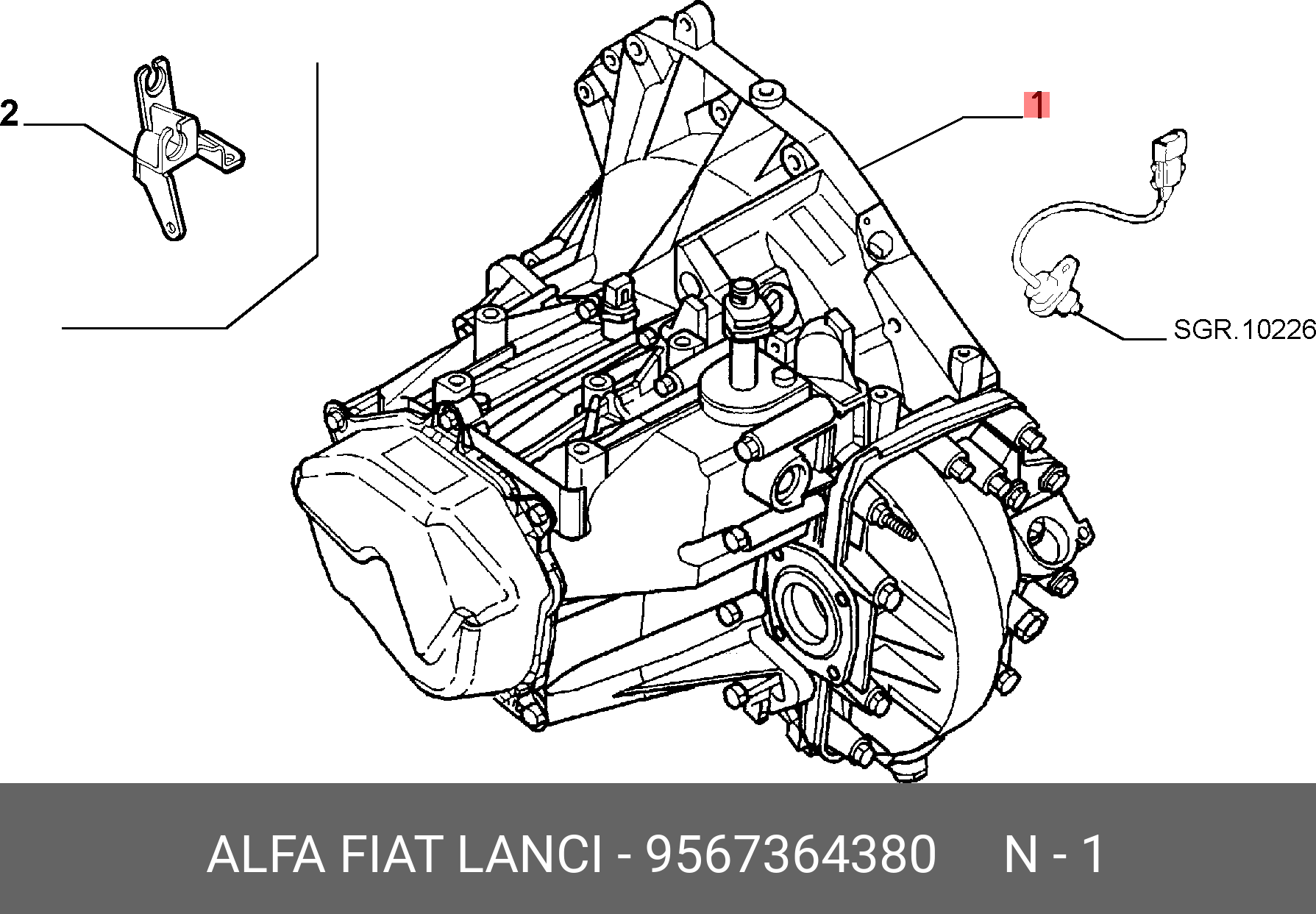 9567364380 FIAT/ALFA/LANCIA 
