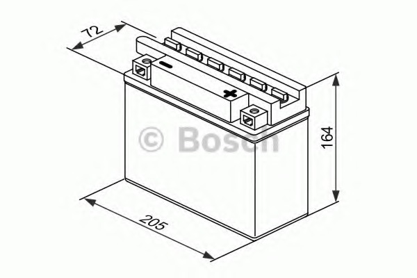 0092M4F400 BOSCH Стартерная аккумуляторная батарея