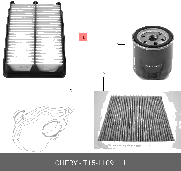 Фильтр воздушный EXEED T151109111