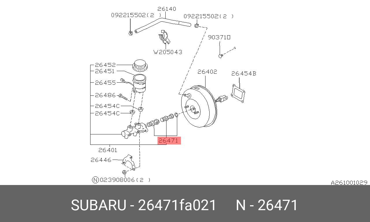 26471FA021 SUBARU 