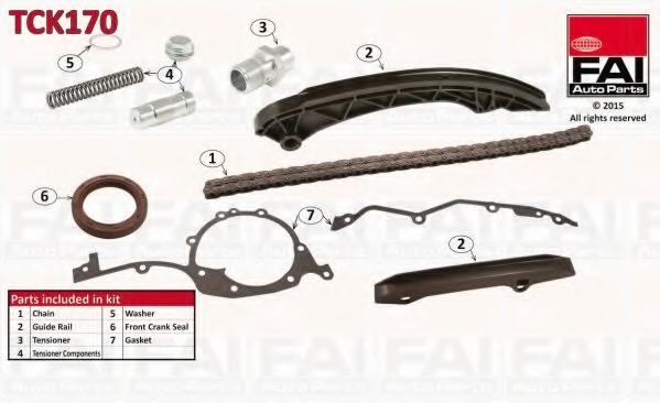 TCK170 FAI Комплект цели привода распредвала