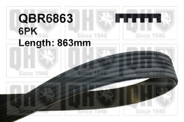 QBR6863 QUINTON HAZELL Поликлиновой ремень