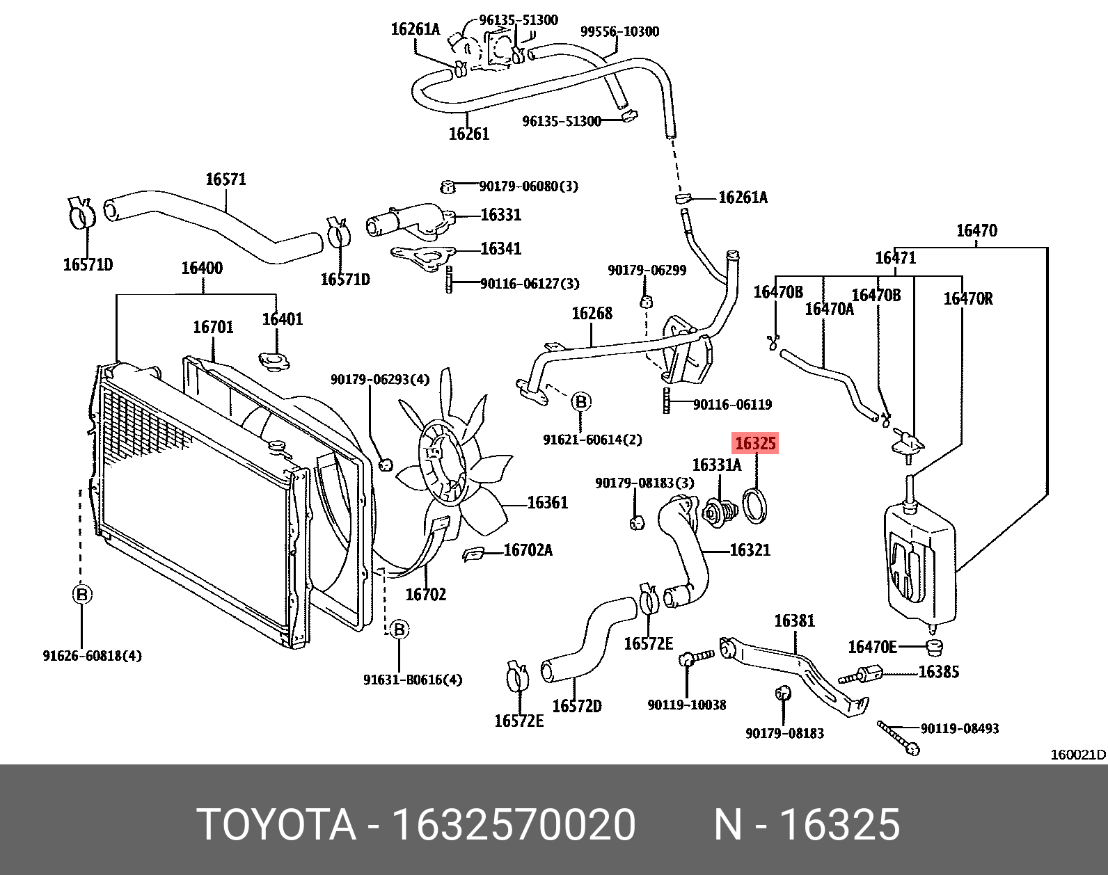 1632570020 TOYOTA ПРОКЛАДКА РЕЗИНОВАЯ