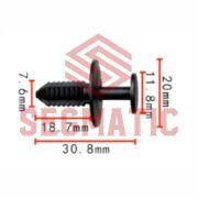 SG70203411 SEGMATIC Клипса пластмассовая