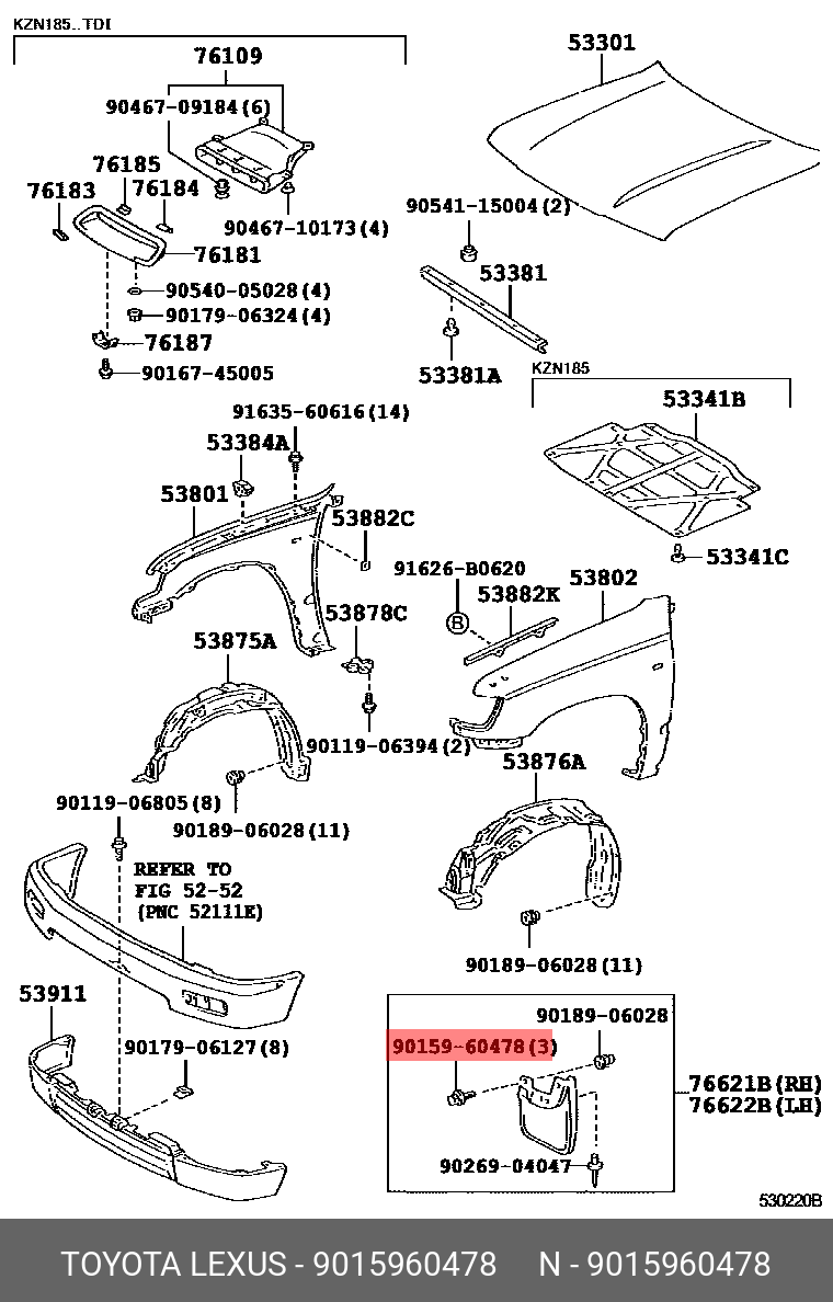 9015960478 TOYOTA ВИНТ