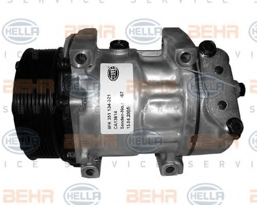 8FK351134321 BEHR-HELLA Компрессор кондиционера