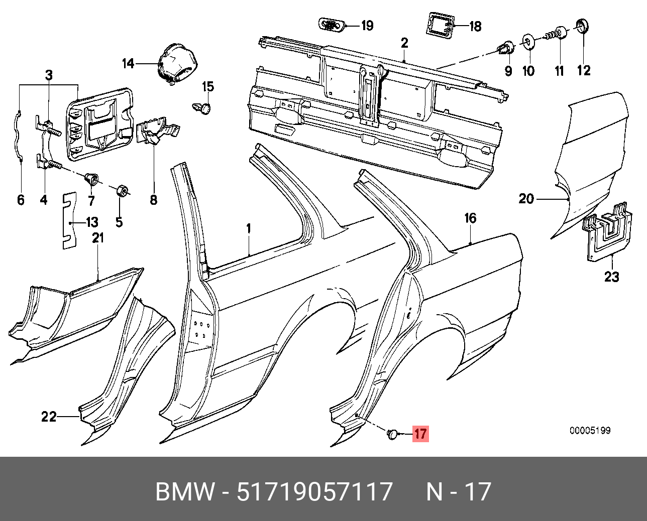 51719057117 BMW Заглушка