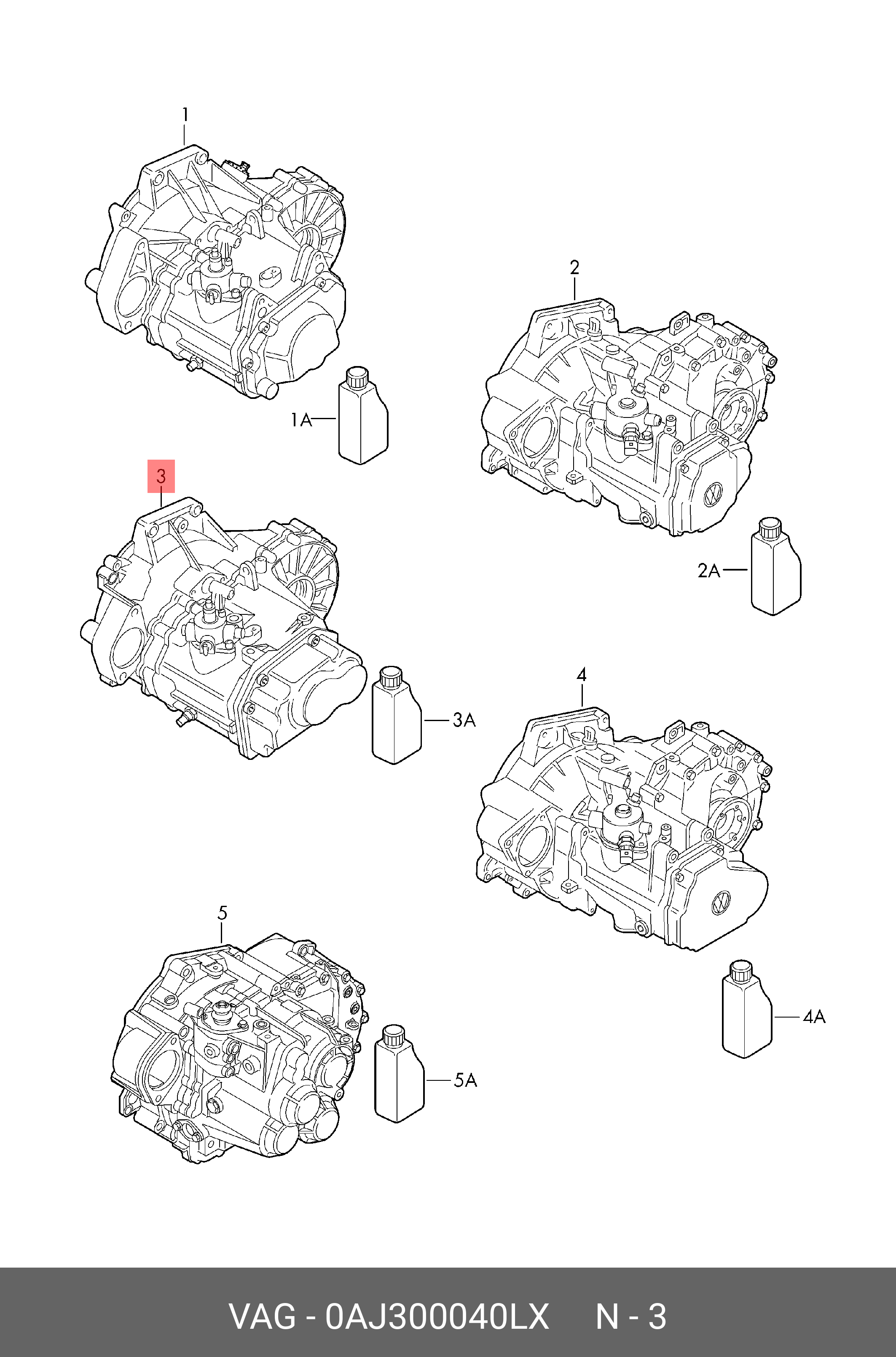 0AJ300040LX VAG КПП