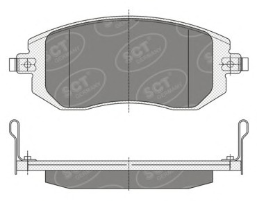 SP340 SCT Тормозные колодки (комплект 4 шт.)