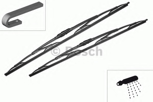 3397118309 BOSCH Щетка каркасная, всесезонная, 600мм