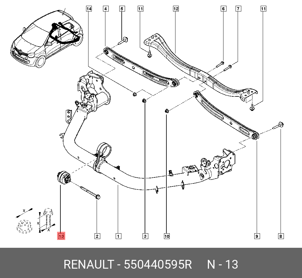 550440595R RENAULT LAGER 4A33