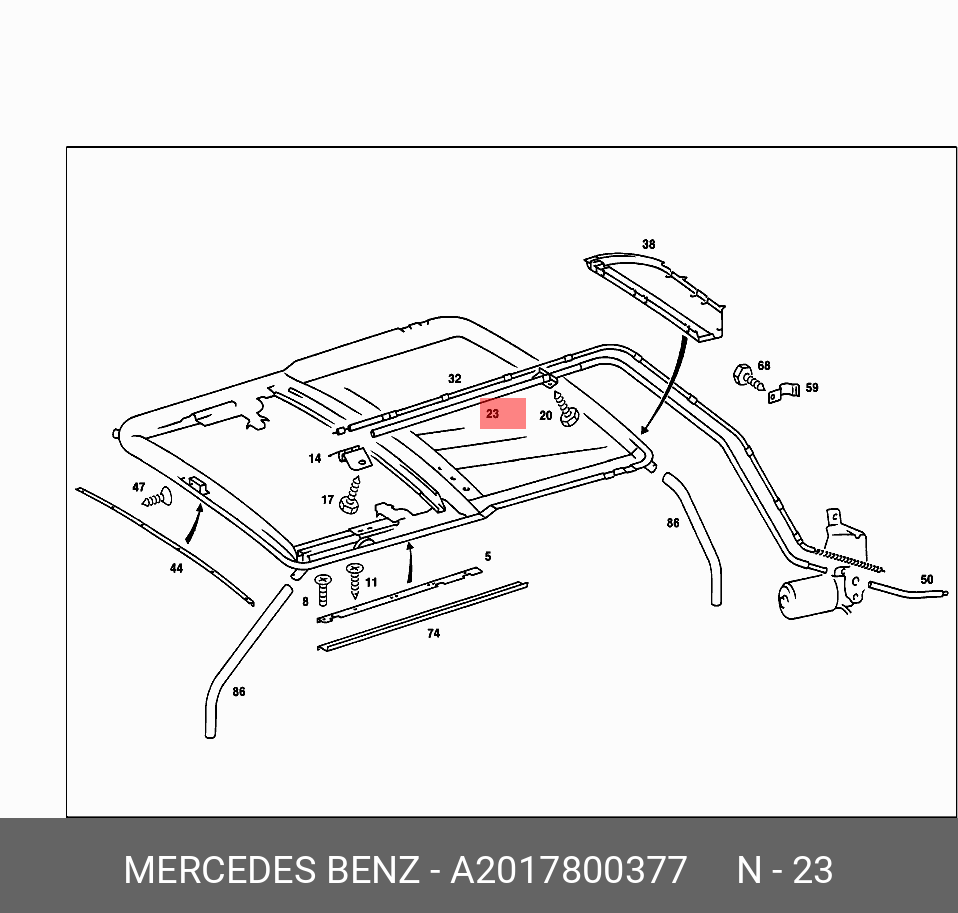 A2017800377 MERCEDES-BENZ CableAssembly