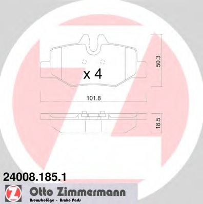 240081851 ZIMMERMANN Тормозные колодки