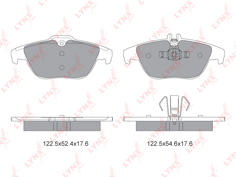 BD5319 LYNX Колодки тормозные задние