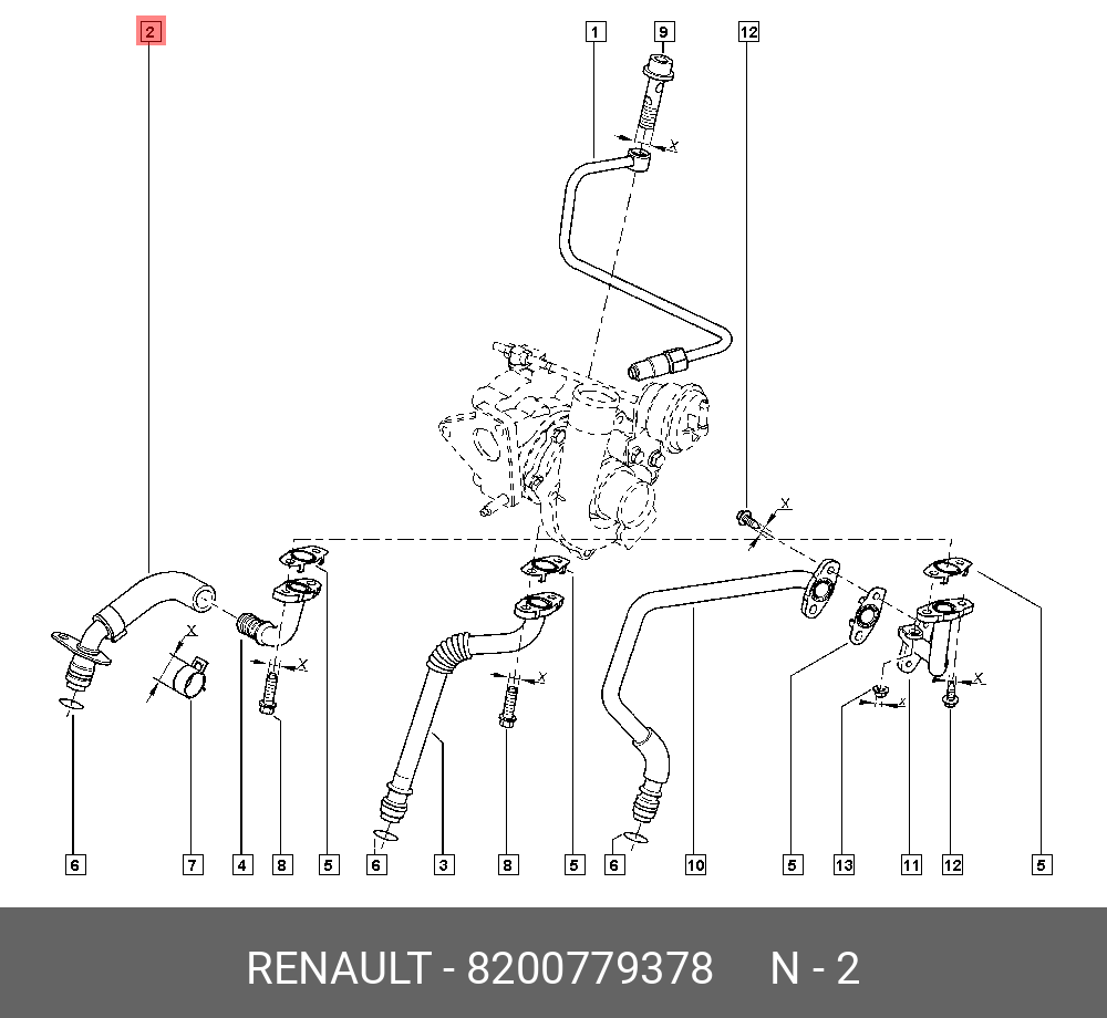 8200779378 RENAULT ТРУБОПРОВОД ОБРАТНЫЙ МАСЛ 8200779378 RENAULT ТРУБОПРОВОД ОБРАТНЫЙ МАСЛ