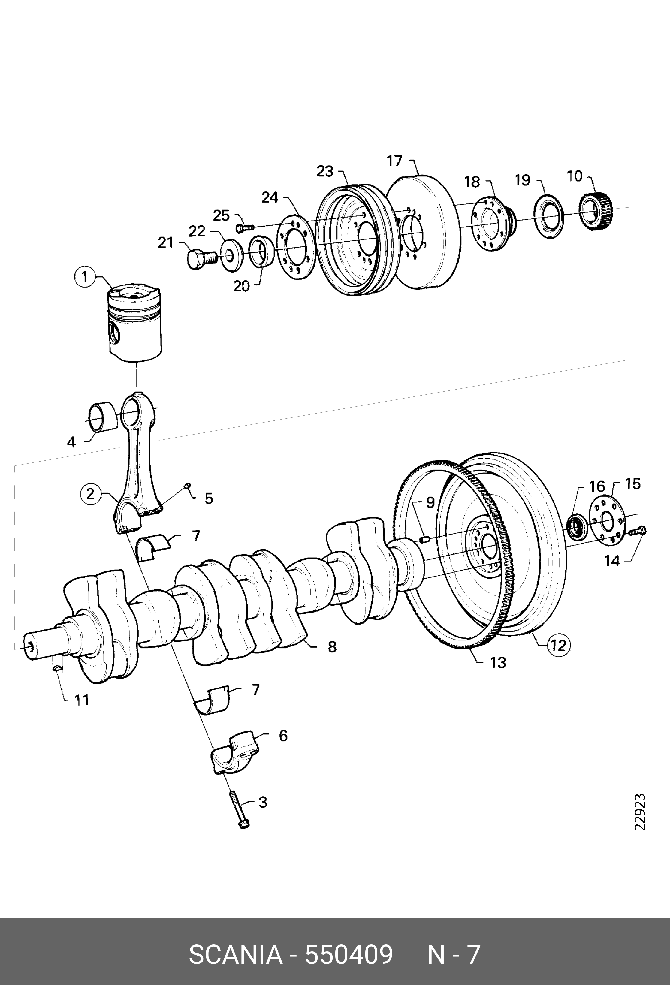 550409 SCANIA Шатунный подшипник