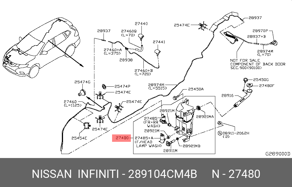 289104CM4B NISSAN БАЧОК ОМЫВАТЕЛЯ