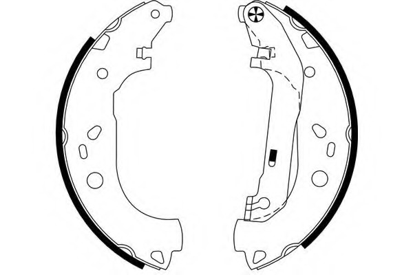 8DB355002731 HELLA Колодки тормозные барабанные