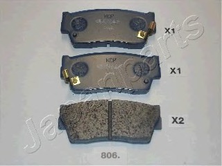 PA806AF JAPANPARTS Колодки тормозные дисковые