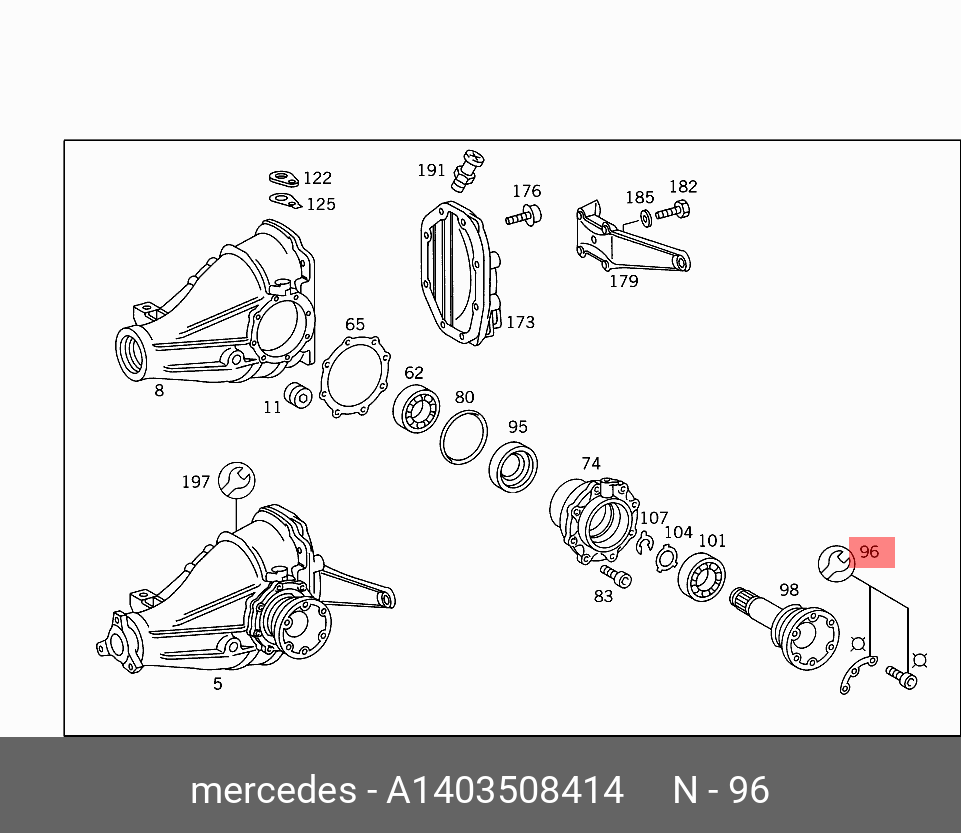 A1403508414 MERCEDES-BENZ РЕМКОМПЛЕКТ