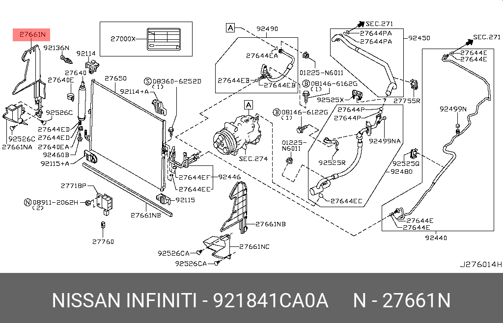 921841CA0A NISSAN САЛЬНИК