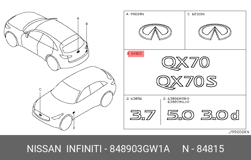 848903GW1A NISSAN 