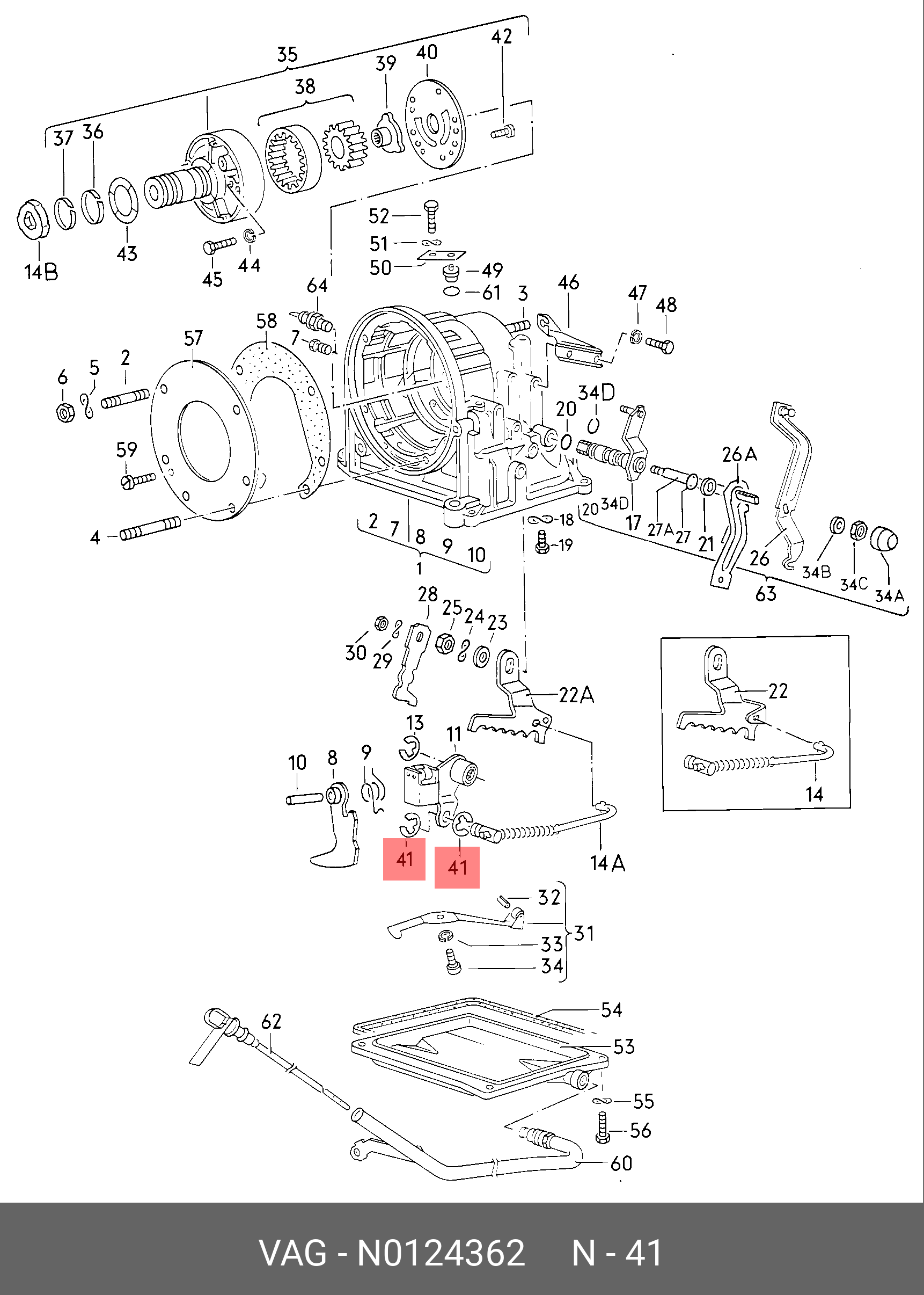 N0124362 PORSCHE SICHERUNGSSCHEIBE
