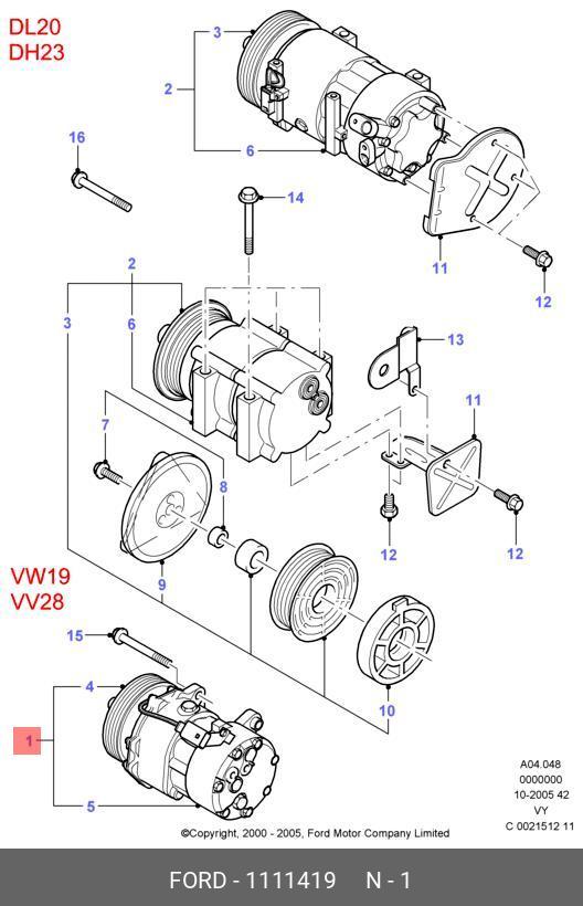 1111419 FORD Компрессор, кондиционер
