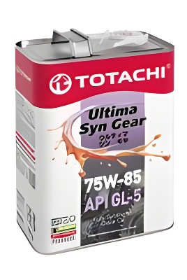 60204 TOTACHI TOTACHI ULTRA HYPOID GEAR 75W85 GL-5 MT-1 Жидкость трансмиссионная (Япония) (4L)