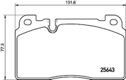 P85133 BREMBO Тормозная колодка дисковая