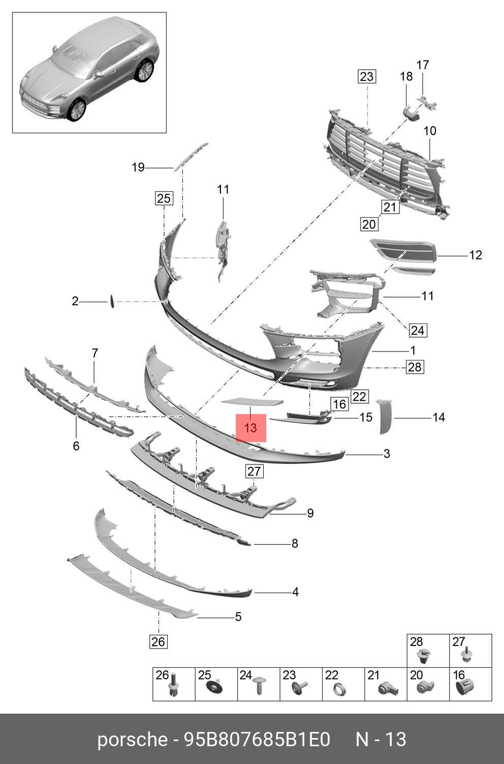 95B807685B1E0 PORSCHE -