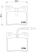 2190403 TEXTAR Комплект тормозных колодок, дисковый тормоз