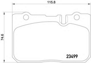 2349901 TEXTAR Комплект тормозных колодок, дисковый тормоз