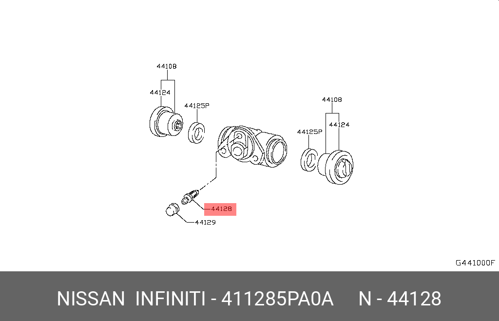 411285PA0A NISSAN Болт крепления