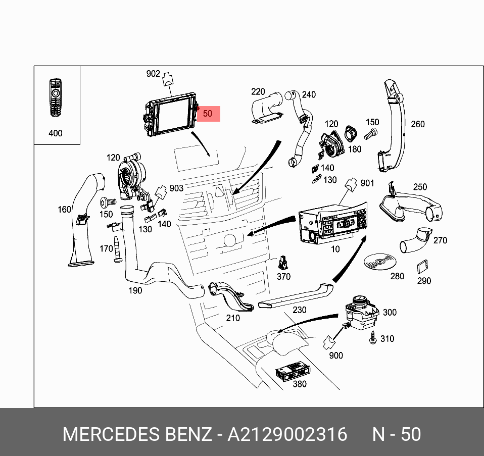 A2129002316 MERCEDES-BENZ МОНИТОР ПАНЕЛИ ПРИБОРНОЙ