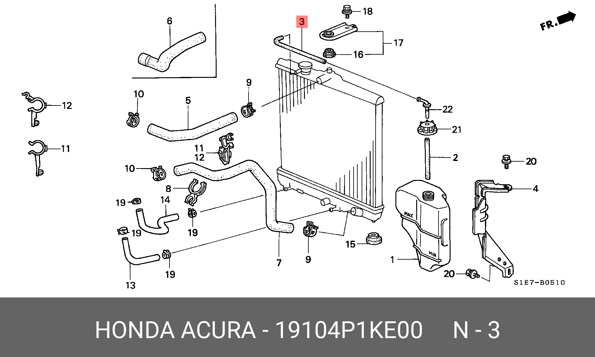 19104P1KE00 HONDA -
