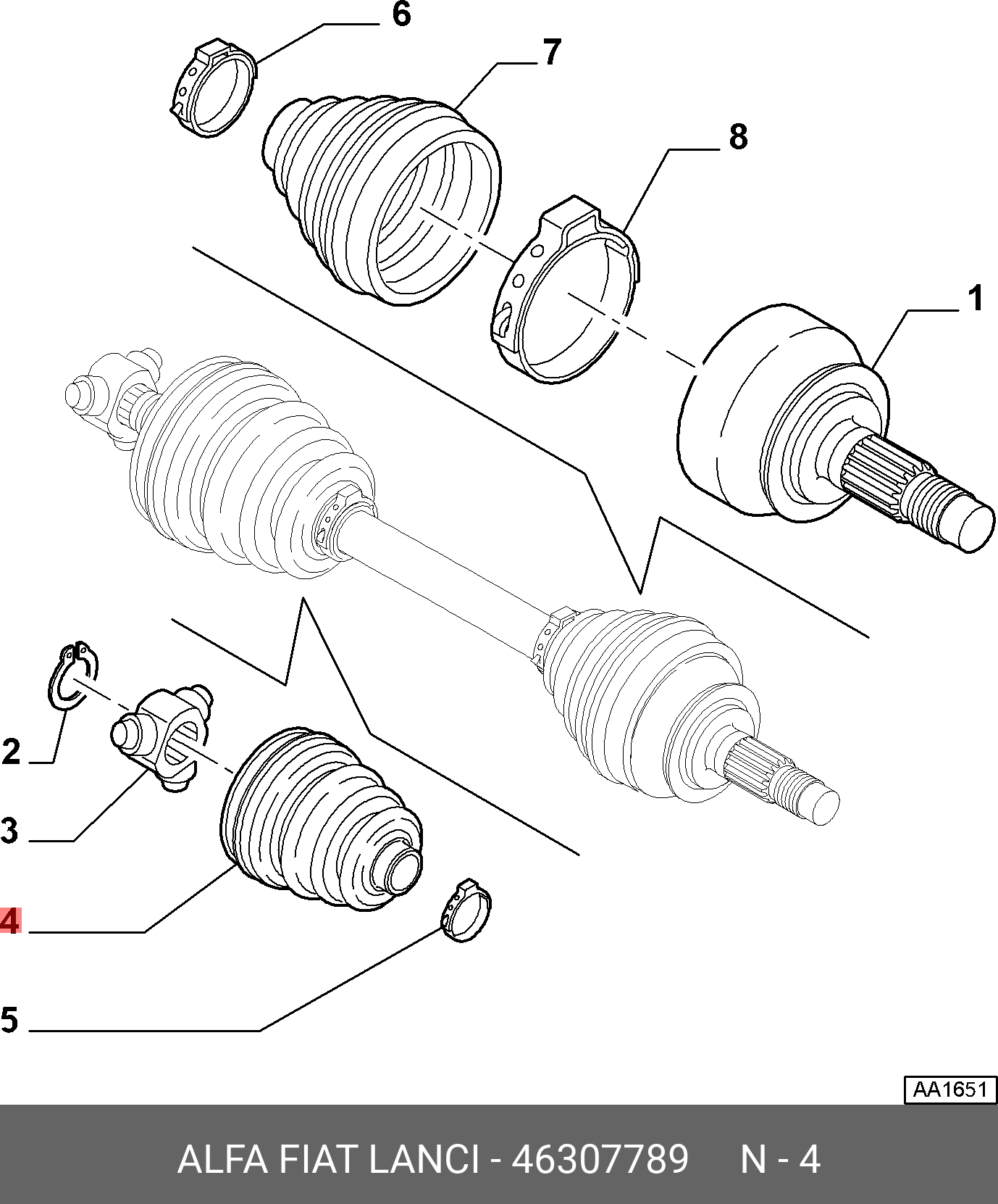 0046307789 FIAT/ALFA/LANCIA 