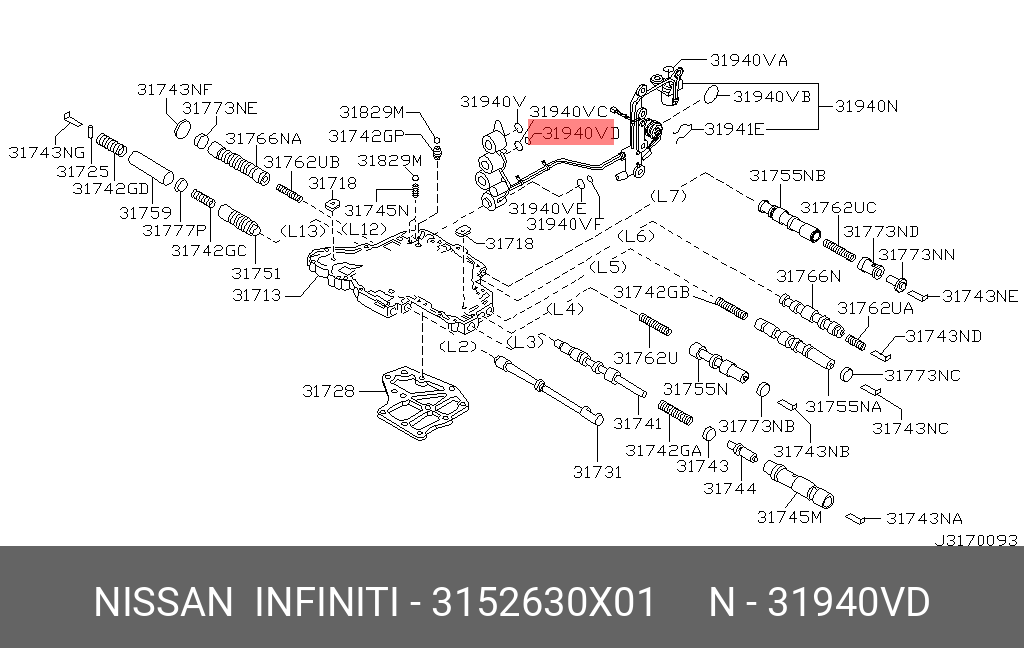 3152630X01 NISSAN SEAL-O RING