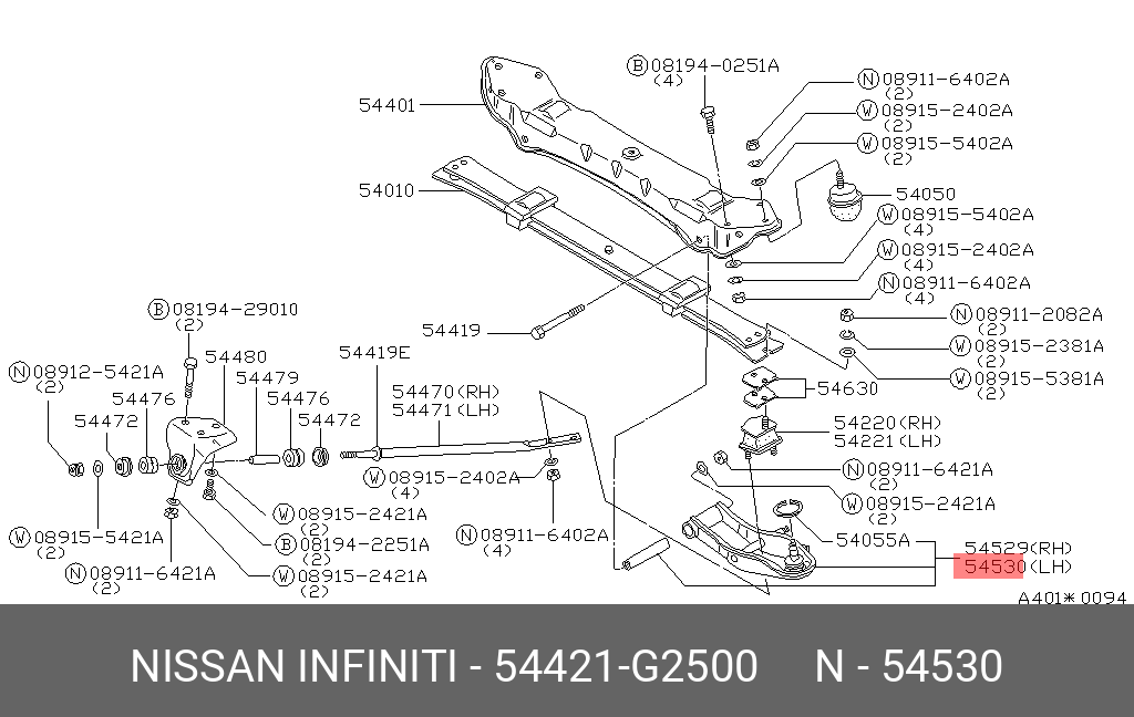 54421G2500 NISSAN -